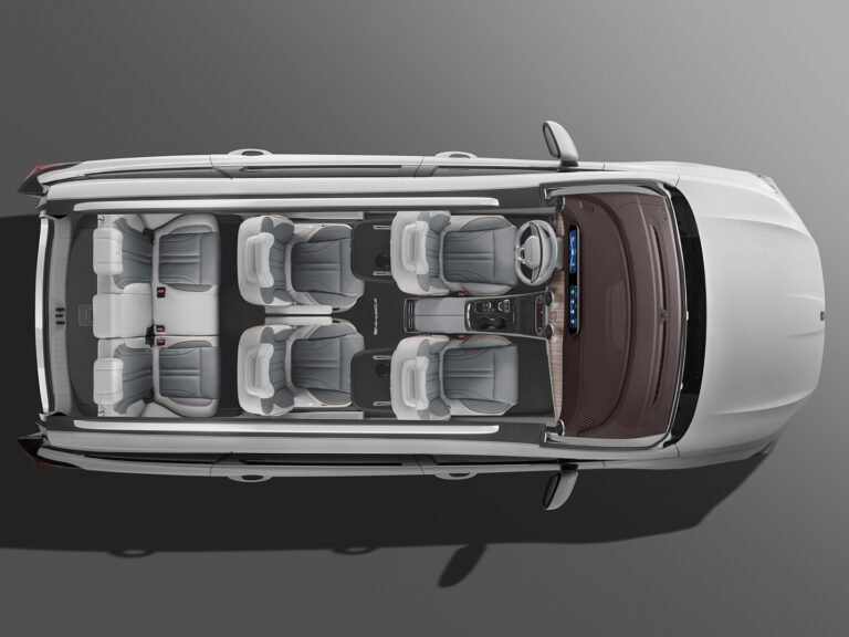 Dongfeng Forthing U-Tour 7-seat layout seen from above