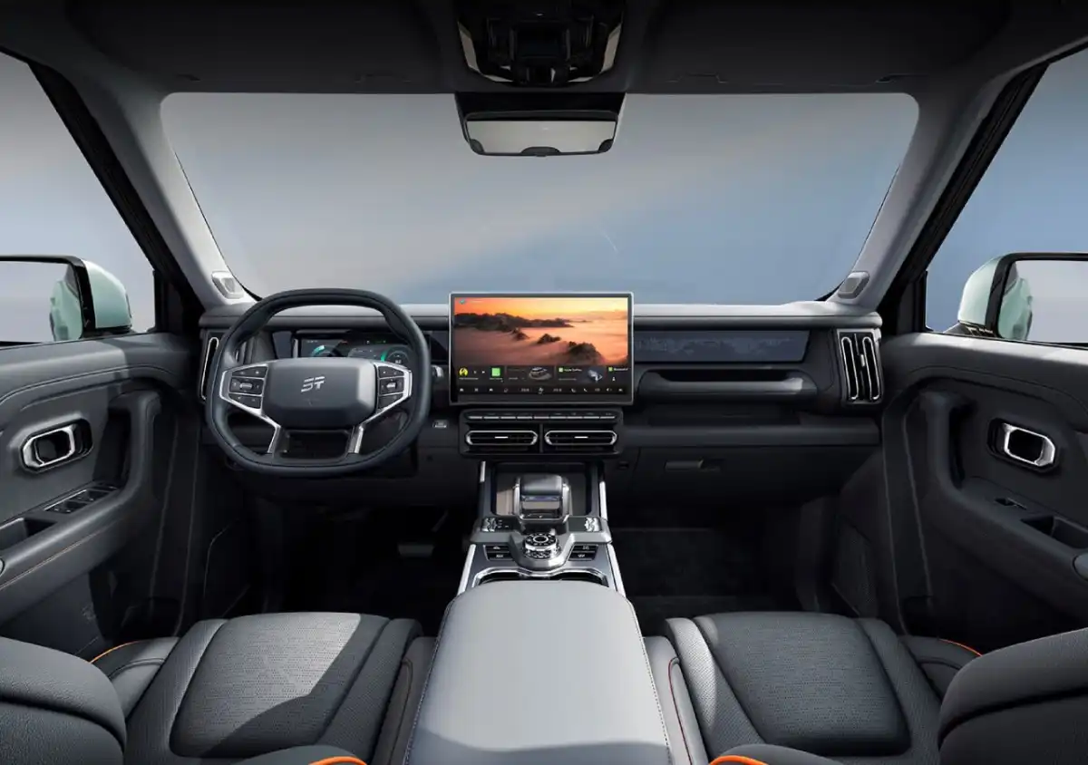 Jetour T1 dashboard and touchscreen